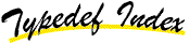 Typedefs Index